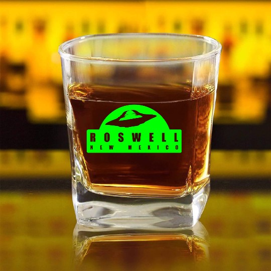 Roswell New Mexico Square Whiskey Glasses