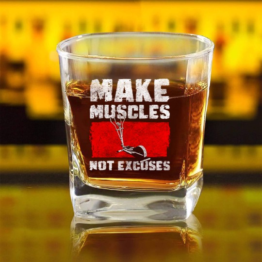 Training Cross Workout Square Whiskey Glasses