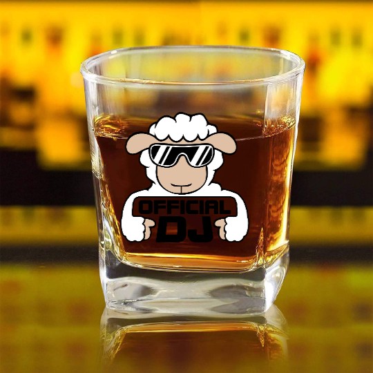 Sheep Official Dj Sunglasses Party Lamb Music Cool Square Whiskey Glasses