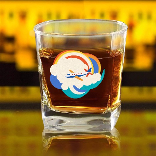 Wanderlust Traveler - Adventure Seeker Square Whiskey Glasses