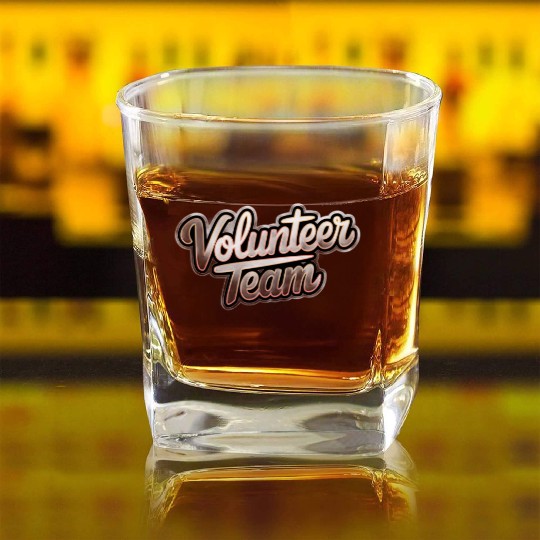 Volunteer Team 14 Square Whiskey Glasses