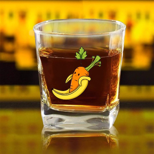 Carrot Square Whiskey Glasses