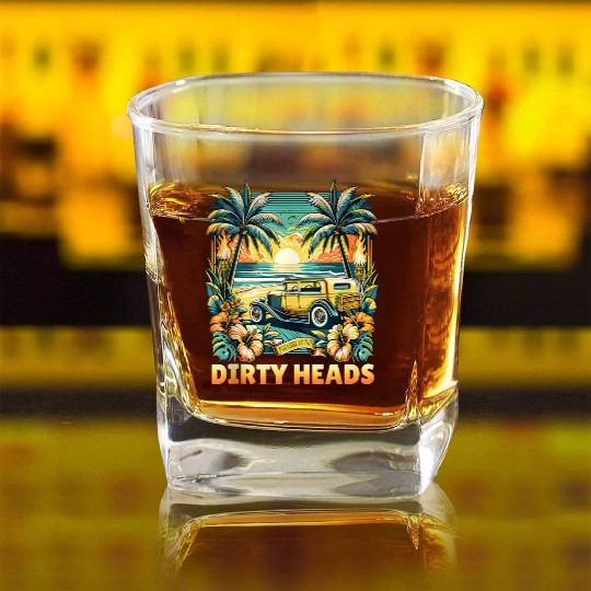 Dirty Heads Paradise Found Square Whiskey Glasses