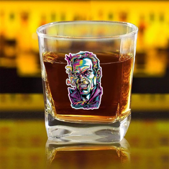 Graffiti Villain Square Whiskey Glasses