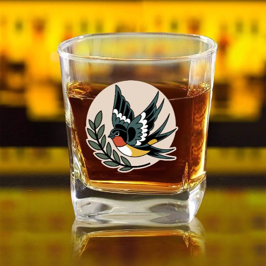 Angry Bird Square Whiskey Glasses
