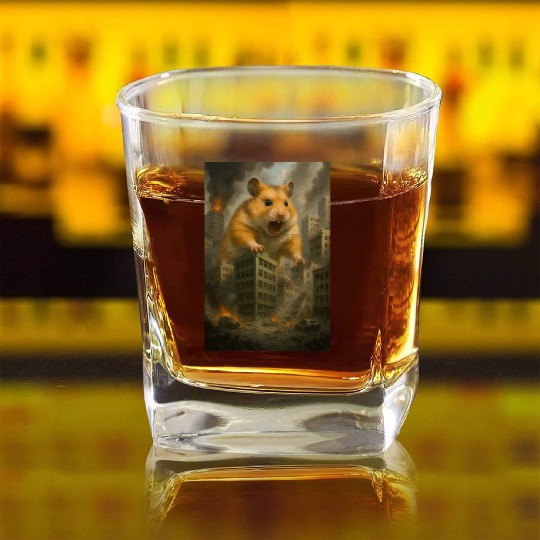 big Hamster Square Whiskey Glasses