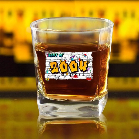 Fresh 2004 Graffiti – 21 Years of Urban Pulse Square Whiskey Glasses
