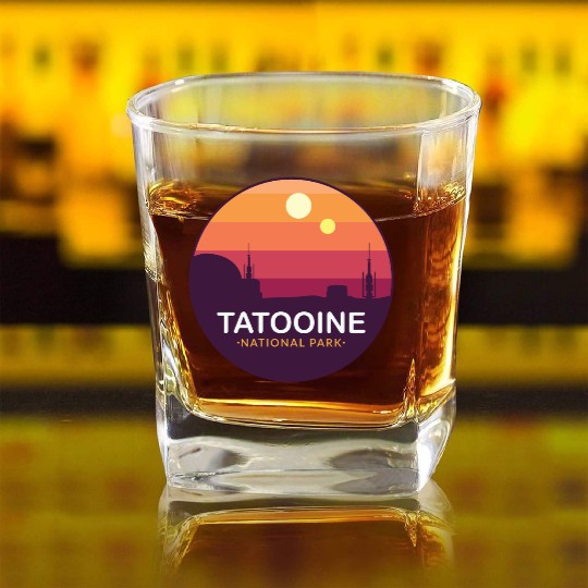 Tatooine National Park Square Whiskey Glasses