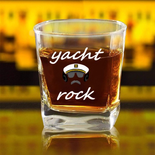 Yacht Rock Square Whiskey Glasses