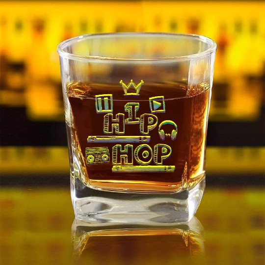Hip-Hop Square Whiskey Glasses