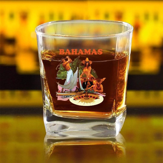 Bahamas, Collage Square Whiskey Glasses