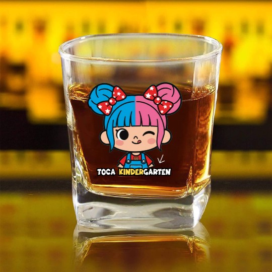 Toca Kindergarten  Square Whiskey Glasses