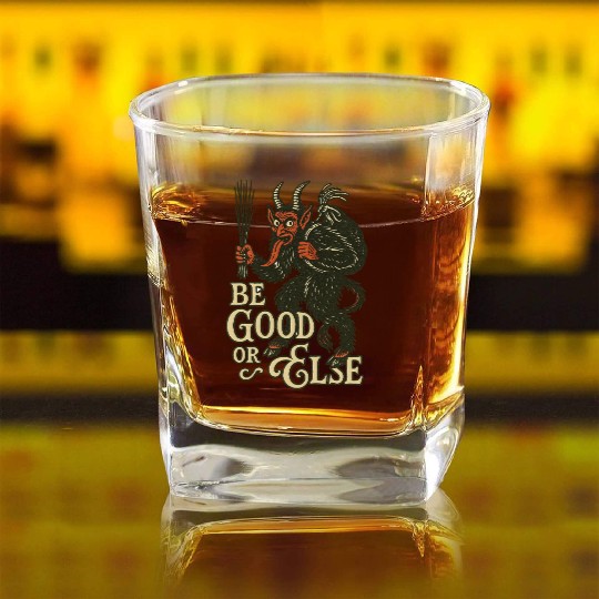 Krampus Square Whiskey Glasses