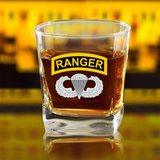 Airborne Ranger Square Whiskey Glasses
