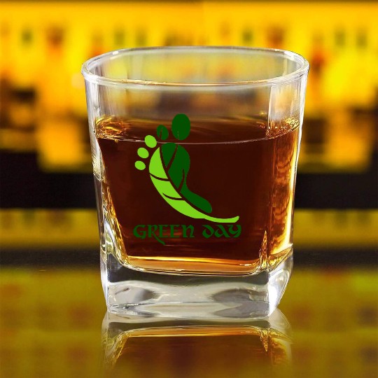 Green day Square Whiskey Glasses