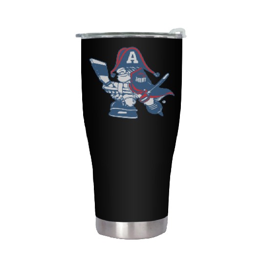 Milwaukee admiral cartoon Stainless Steel Tumblers