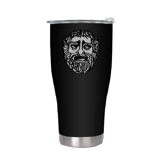 greek mask Stainless Steel Tumblers