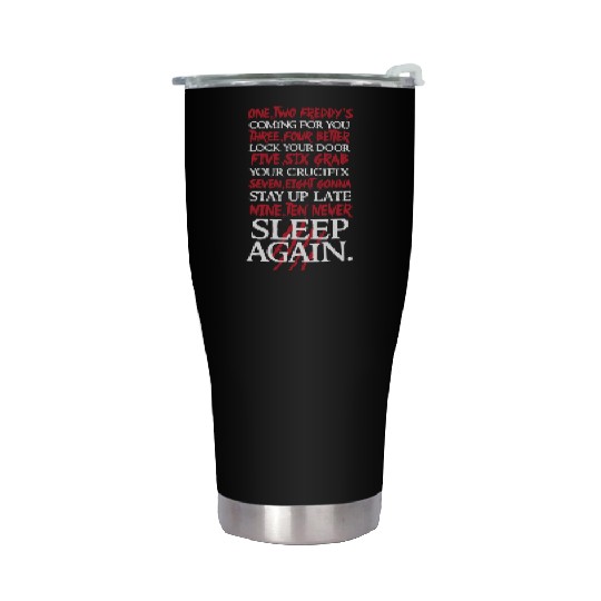Nightmare on elm street - 1, 2 Freddy's Coming F Stainless Steel Tumblers