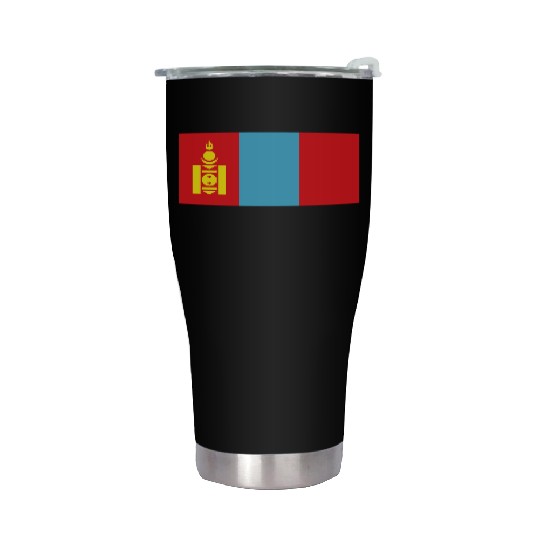 flag mongolia Stainless Steel Tumblers