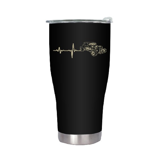 gift heartbeat hot rod hotrod Stainless Steel Tumblers