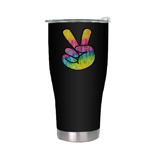 weltfrieden auf erden world peace on earth love170 Stainless Steel Tumblers