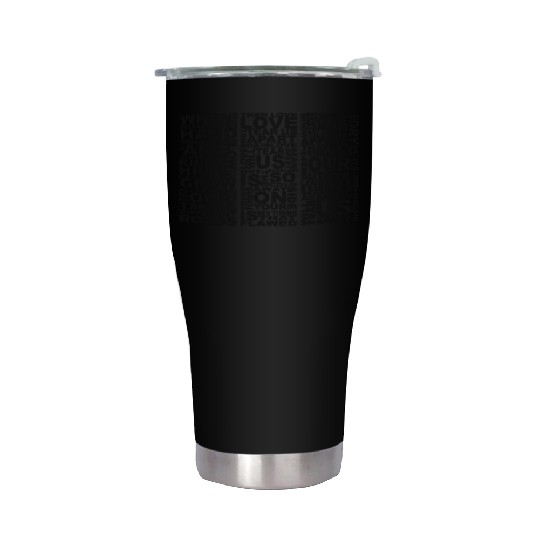 Joy Division Love Will Tear Us Apart Lyrics Stainless Steel Tumblers