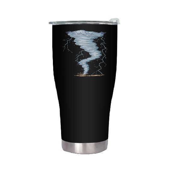 Weather Tornado whirlwind Storm Hunter cool design Stainless Steel Tumblers