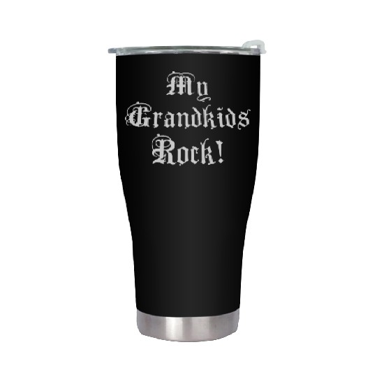 My Grand Kids Rock Grandma Nana Grandma Stainless Steel Tumblers
