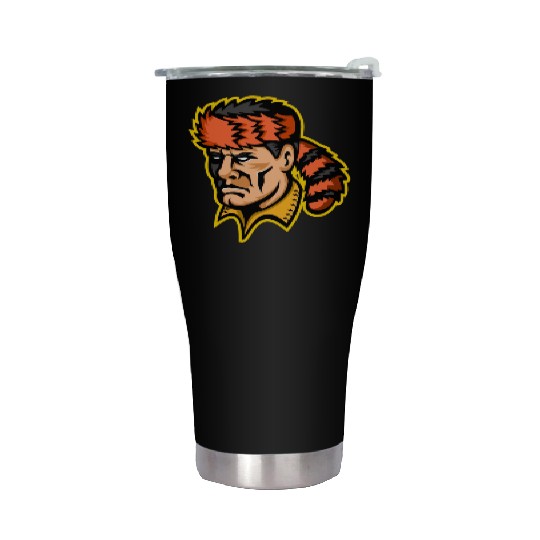 Davy Crockett Mascot Stainless Steel Tumblers