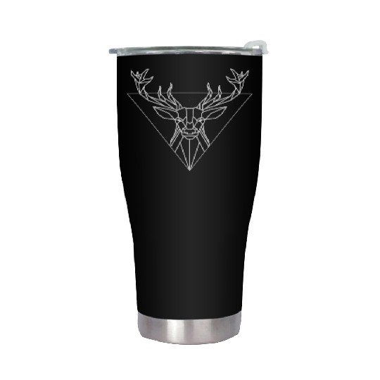 Polygone Deer polygonart lowpoly Unisex Stainless Steel Tumblers