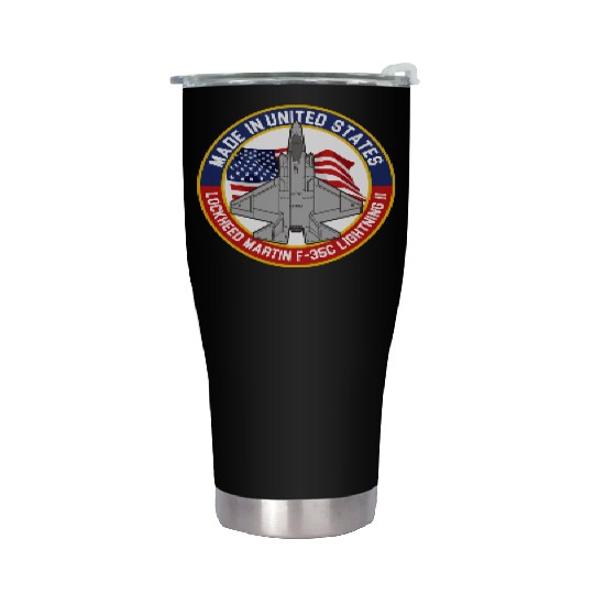 Lockheed Martin F-35C Lightning II - Made in USA Stainless Steel Tumblers