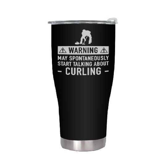 Movie - funny curling for men or women Stainless Steel Tumblers