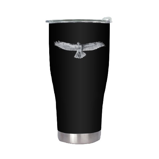 Red-Tailed Hawk Stainless Steel Tumblers