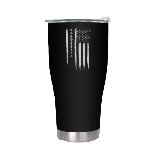 Illustration from the US Flag for Basketball Stainless Steel Tumblers