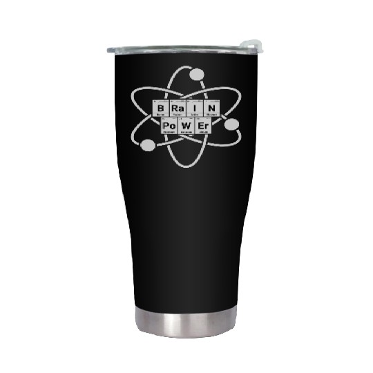 Brain Power Atom Chemistry Stainless Steel Tumblers