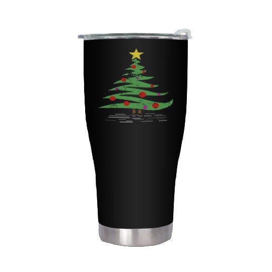Christmas Tree gift winter kids grandparents Stainless Steel Tumblers