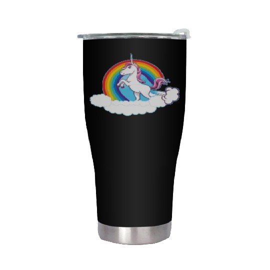 Rainbow Unicorn Love Stainless Steel Tumblers
