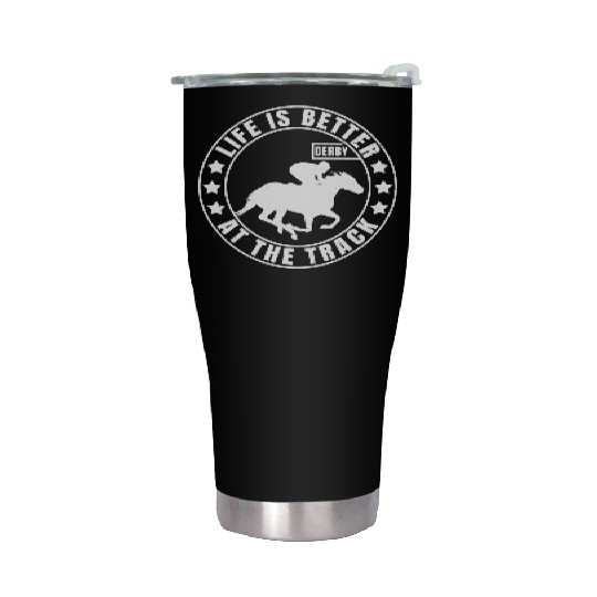 Horse Racing | Horse Race Derby Gift for Jockey Stainless Steel Tumblers