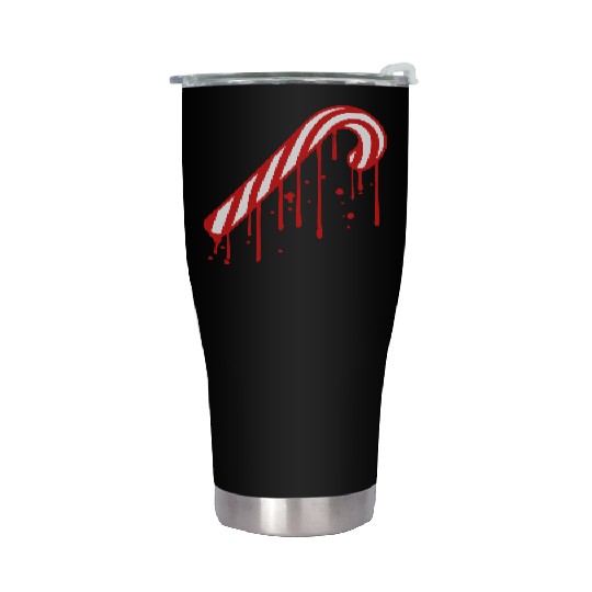 drop graffiti melt stamp candy cane tasty candy su Stainless Steel Tumblers