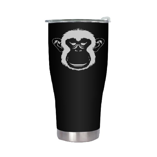 Bored Monkey Face Stainless Steel Tumblers