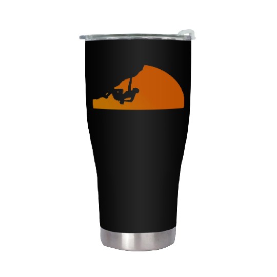 Climbing Sun - Climbing, Bouldering, Mountains, Gi Stainless Steel Tumblers