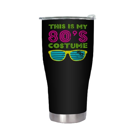 This Is My 80s Bro Neon Stainless Steel Tumblers 80's 90's Party Te
