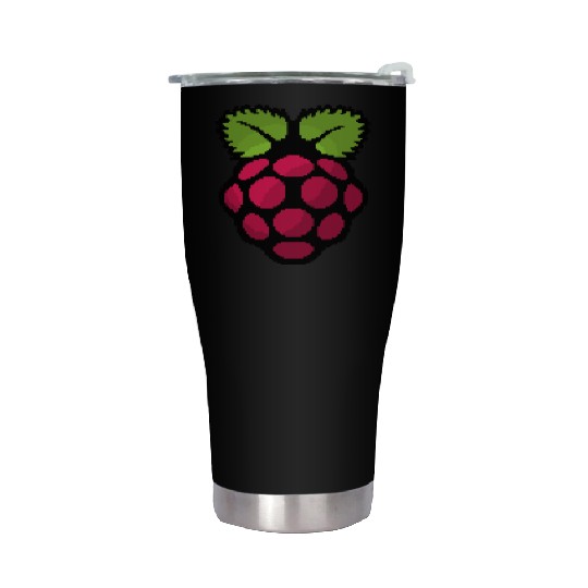 Raspberry Pi Pixel Logo Stainless Steel Tumblers