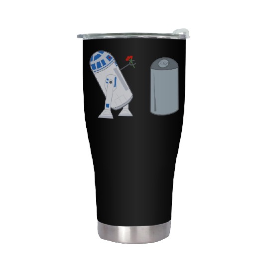 Confused R2D2 Stainless Steel Tumblers