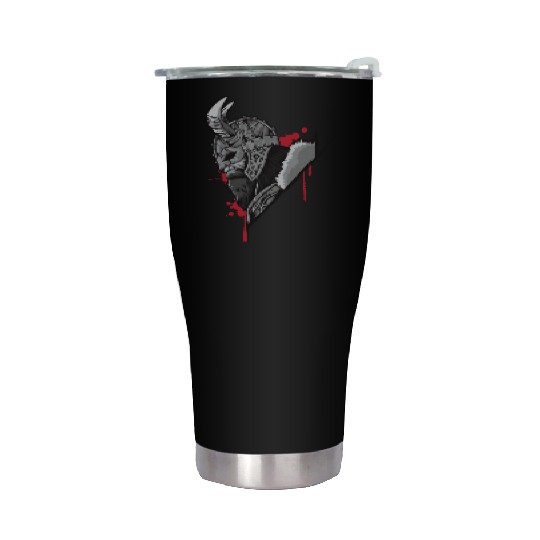 Viking Warrior | Raven Odin Valhalla Valknut Loki Stainless Steel Tumblers