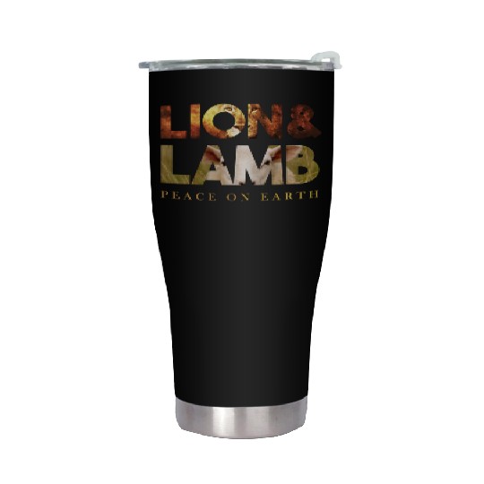 The lion and the lamb Stainless Steel Tumblers
