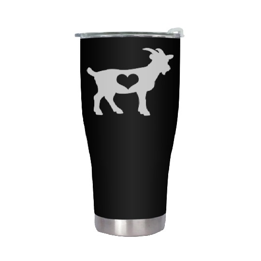 Goat Goats Farmer Heart Love Stainless Steel Tumblers