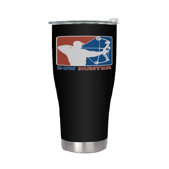 Bow Hunter Major League Bows and Arrow Hunting Stainless Steel Tumblers