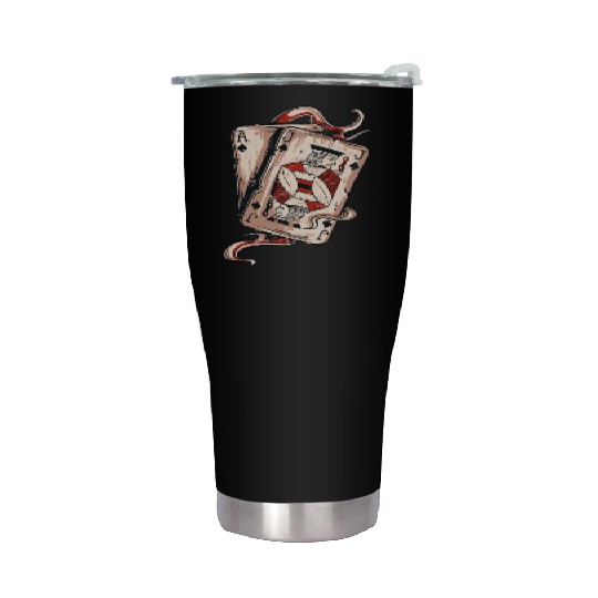 Blackjack Gift Playing Cards Casino Gambling Gift Stainless Steel Tumblers