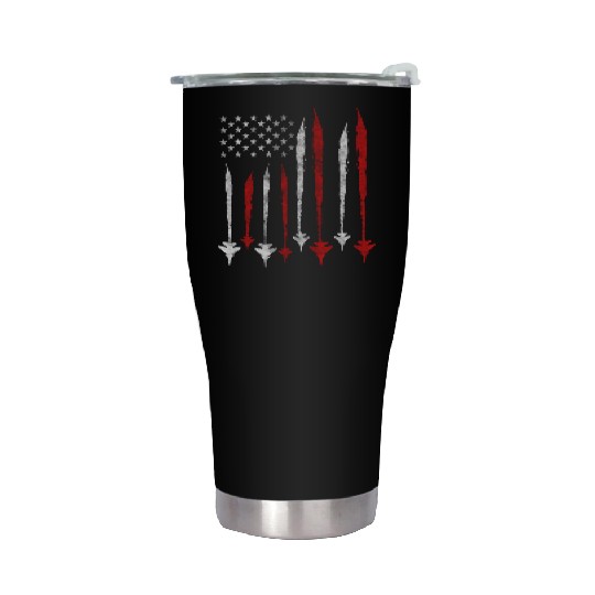 US F35 Fighter Jet Aviation USA Gift Stainless Steel Tumblers